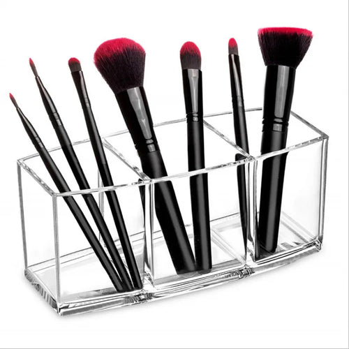 organiseur rangement cosmétique acrylique transparent étagère maquillage parfum salle bains