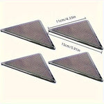 protection antidérapante triangle noir perforée adhésive moderne maison tapis sécurisée réutilisable lavable