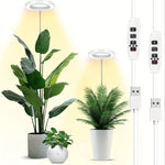 lampe led croissance plante intérieure spectre complet modes timer réglable blanc moderne