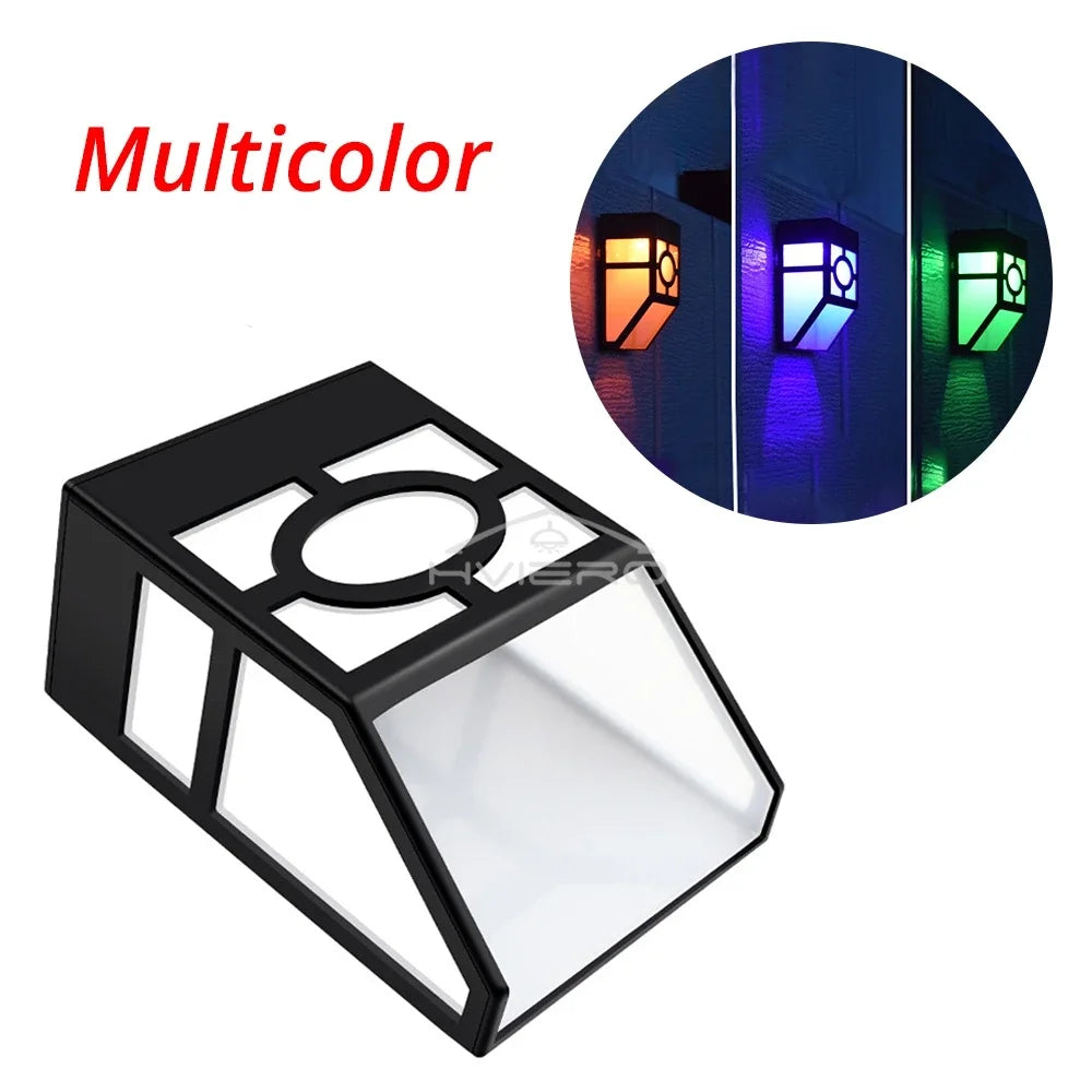 lampe solaire murale moderne transparente adhésif géométrique noirextérieur décoration led autonomeprotecteur ip65