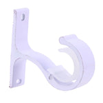 support rideau moderne clips blanc violet doré opacité