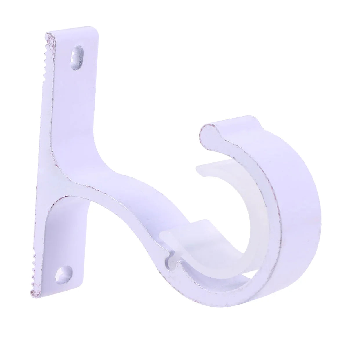 support rideau moderne clips blanc violet doré opacité