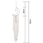 décoration boho dreamcatcher macramé franges beige tapisserie murale chambre enfants