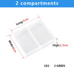 boîtes rangement transparentes poignées compartiments réglables quincaillerie bijoux articles divers boîtes bacs rangement pratique