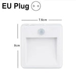 lampe nuit sensorielle mouvement blanc moderne adhésif auto on led économieénergie chambreescalier