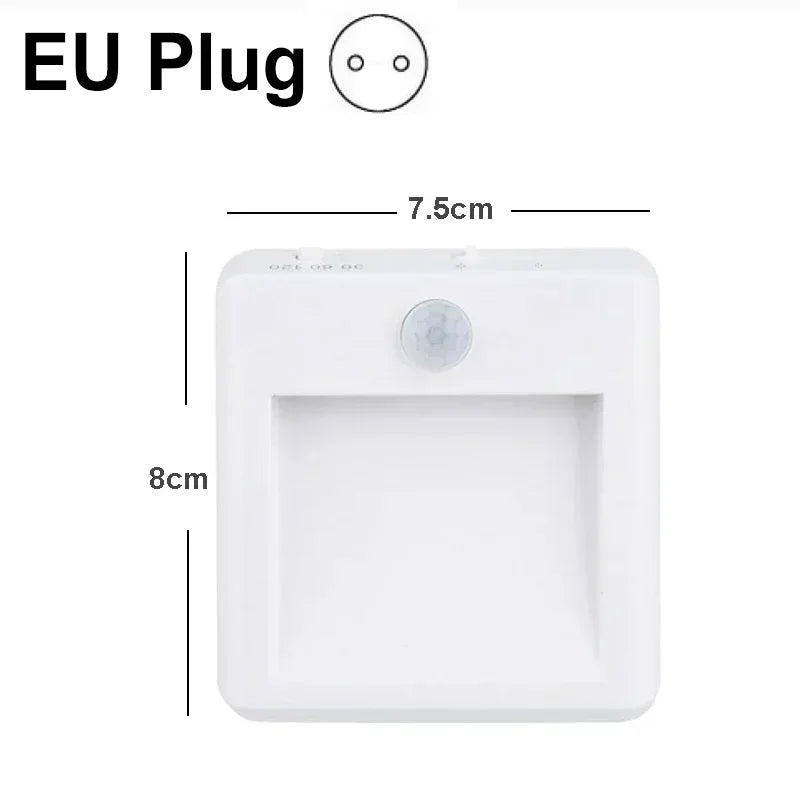 lampe nuit sensorielle mouvement blanc moderne adhésif auto on led économieénergie chambreescalier