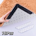 tapis beige gris tapis doux texture moderne adhésifs antidérapants réutilisables pack dix huit