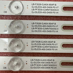 bande lumineuse led blanc transparent moderne 80mm kit 4pcs 2pcs 20pcs