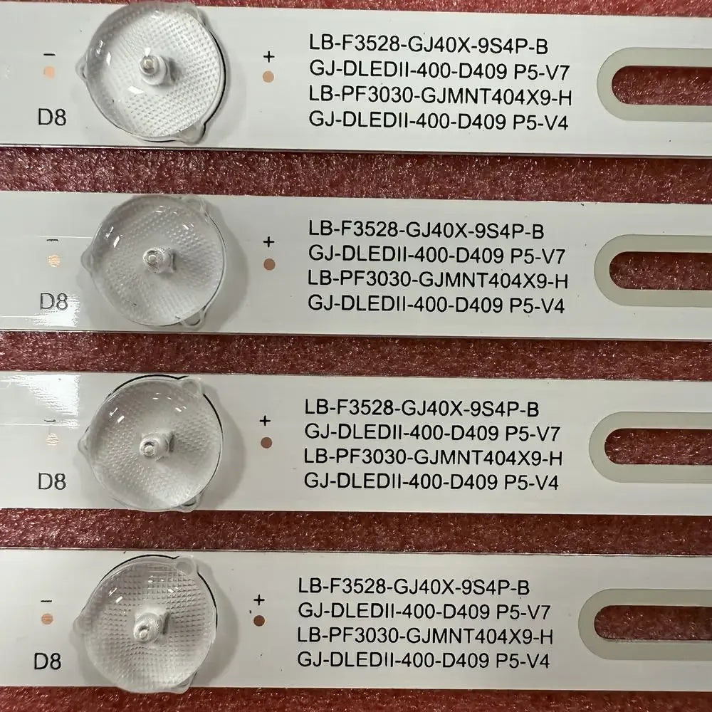 bande lumineuse led blanc transparent moderne 80mm kit 4pcs 2pcs 20pcs