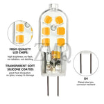 ampoule led 3w g4 ac 220v transparente jaune carrés dorés moderne 250 499 lumens