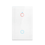 interrupteur tactile intelligent blanc moderne compatible wifi alexa google tuya led maison inteligente