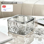 boîte rangement transparente moderne pliable respectueuse environnement serviettes produits nettoyage hygiénique poignéeversible