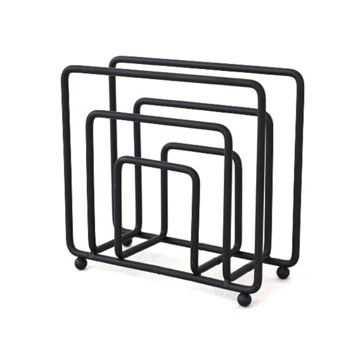 porte serviettes industriel moderne noir blanc serviettes blanches plissées support bois naturel roulettes métal
