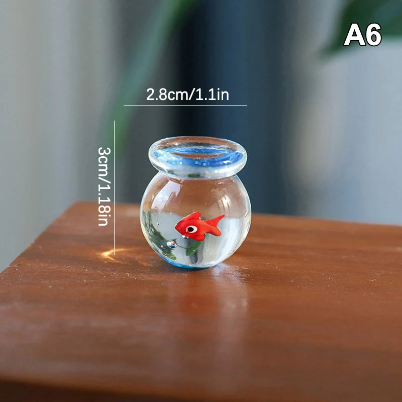 décoration maison boule verre artisanale poisson ruban transparent bleu rouge orange