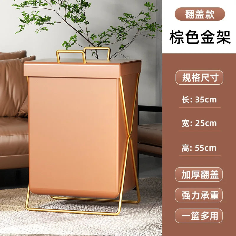 panier linge pliable orange gris bleu marine moderne pu doré tissuintérieur respectueuxenvironnement
