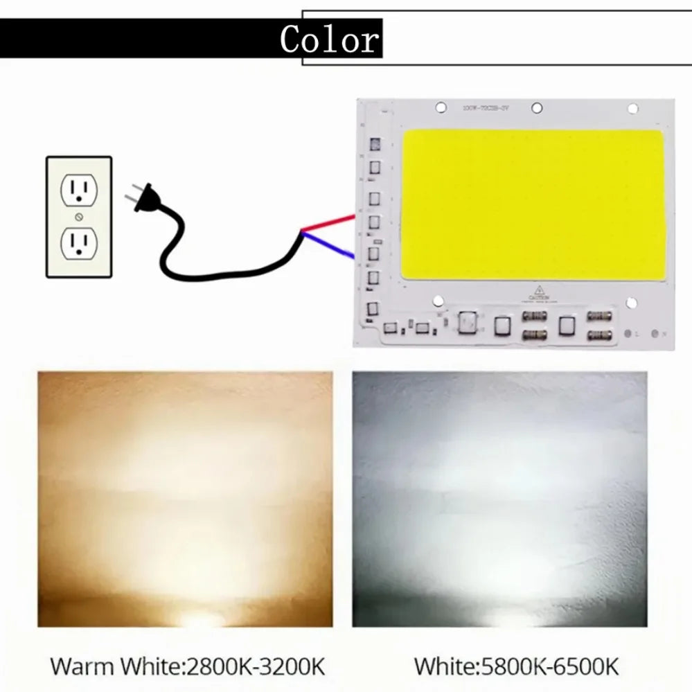 plaque led 100w 150w 200w blanc smart ic diy moderne câble connecteur