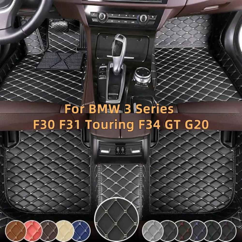tapis sol cuir personnalisable waterproof anti poussière protection voiture bmw f30 f31 f34 g20