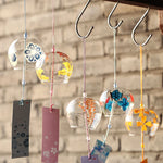 cloches vent transparentes motifs floraux décoratives japonaises artisanales chambre decoration