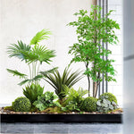 plantes artificielles fougère herbe perse accessoires muraux décoration moderne extérieur intérieur vert brun minimalistes
