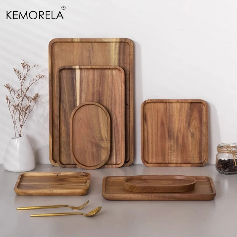 assiettes bois marron clair minimaliste rustique assiette couverts bol verre tasse fruits gaufres