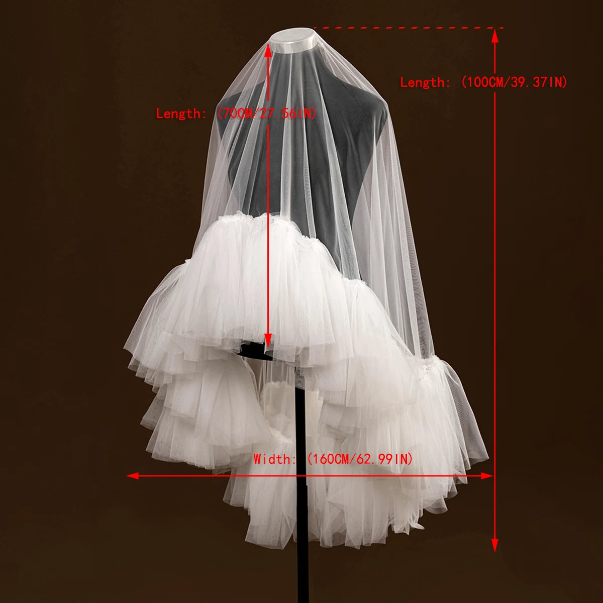 voile mariée deux couches tulle blanc classique élégant prom mariage demoiselle d'honneur romantique original
