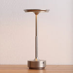 lampe table or noir led rechargeable tactile intensité variable moderne portable
