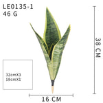 feuilles artificielles vertes rayures noires moderne décoration intérieure adhésif extérieur ornement vert plastique unique