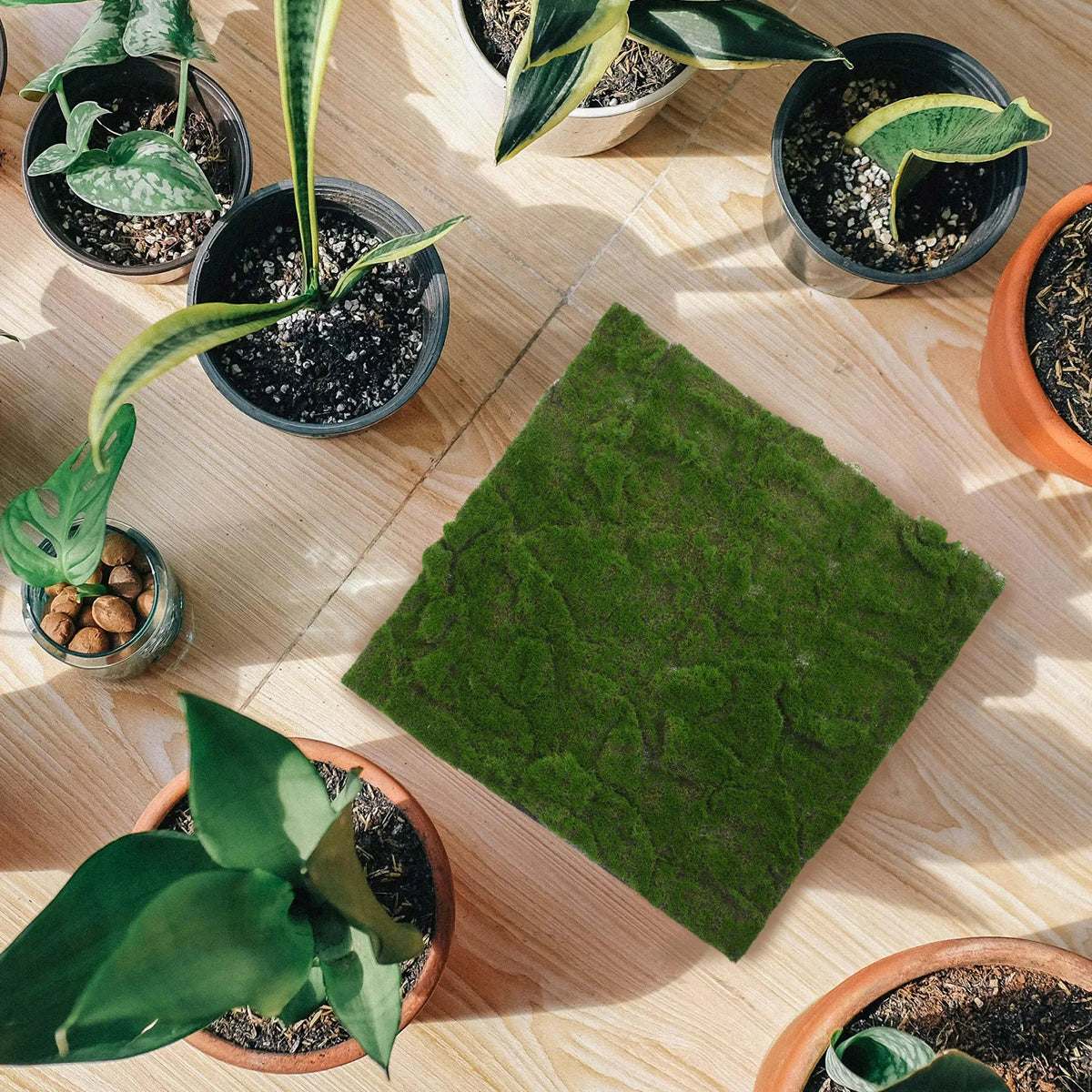tapis artificiel mousse vert foncé moderne extérieur décoration anniversaire patio jardin synthétique