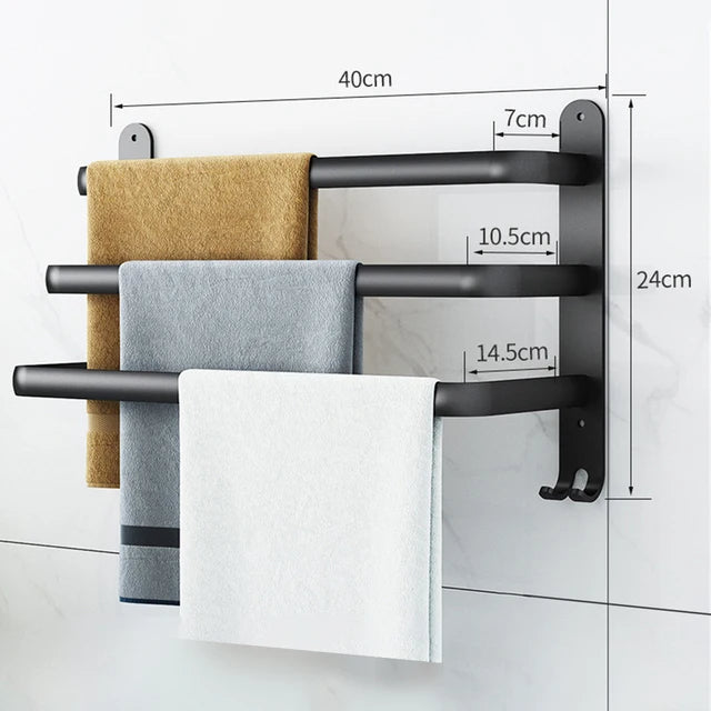 porte serviettes mural noir anti rust porte serviettes bain organisateur salle bain moderne