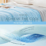 couverture climatisation bleu clair fine été respirante polyester lisse double face moderne refroidissement