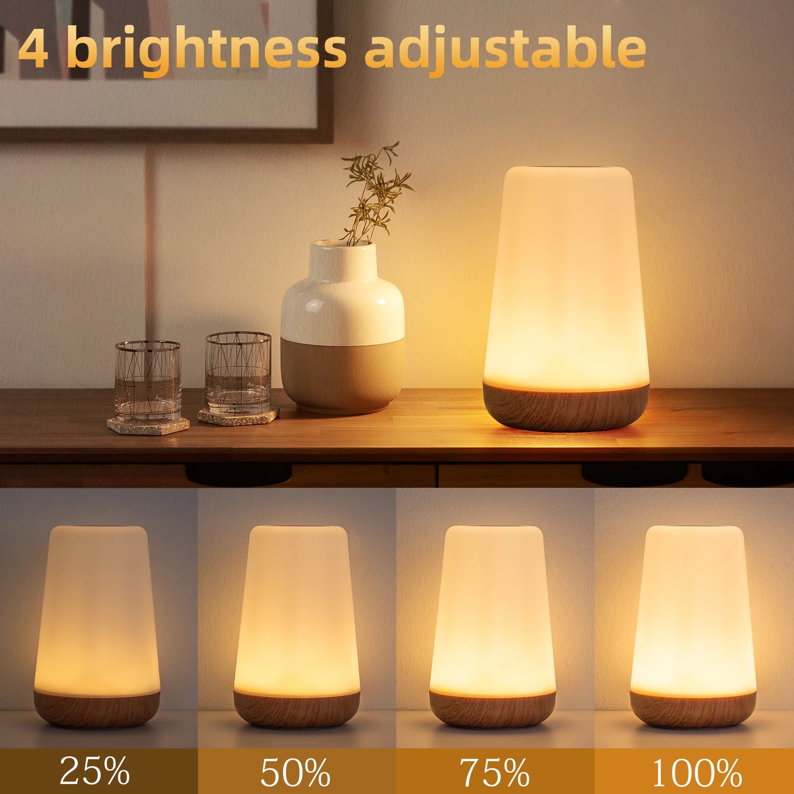 Télécommande RVB pour lampe de chevet bois - contrôle à distance