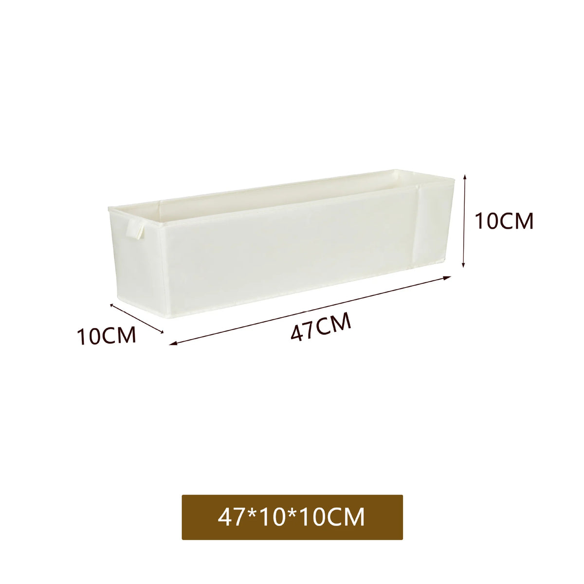 boîtes rangement tissu beige moderne opaques étroites longues sous lit chambre salon buanderie