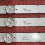 bandes led blanc lisses modernes réutilisables sans cable bouton poussoir personnalisables aluminium