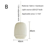 suspension lumineuse moderne blanc rayures horizontales finies opaques led e27 chambre salon