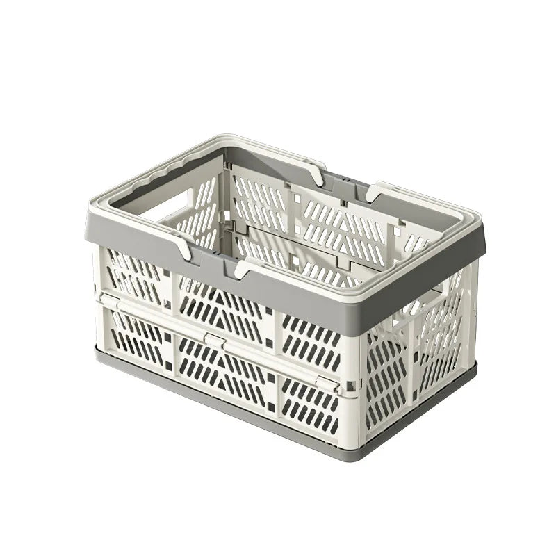 panier pliable multifonctionnel gris rose clair utilisation multiple respectueux environnement picnique shopping pliable moderne
