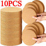 coasters liège marron clair simples rustiques antidérapants table decoration maison