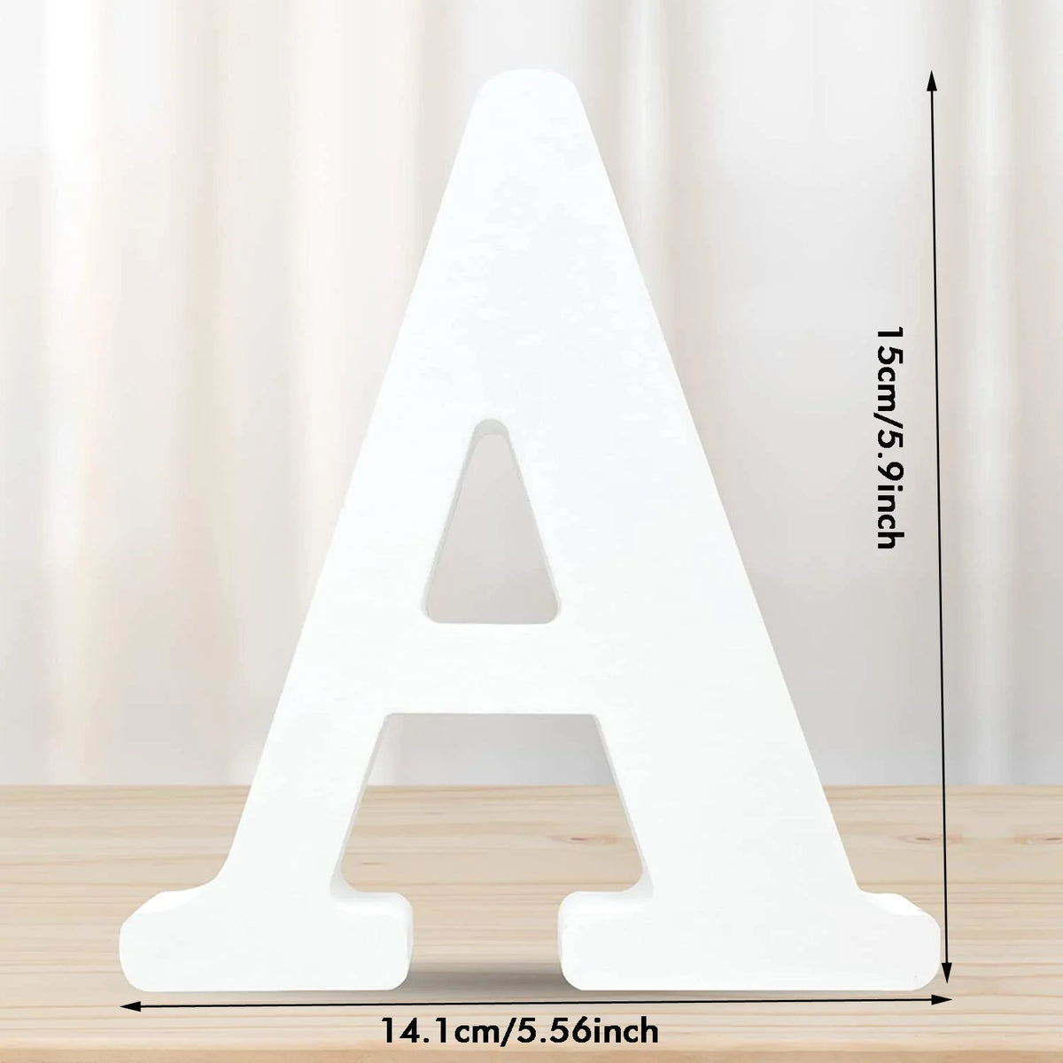 lettres decoratives bois blanc simples classiques decoration murale