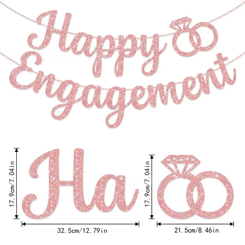 guirlande juste married blanc argenté lettres relief coeurs occasion mariage anniversaire festive suspension okolets