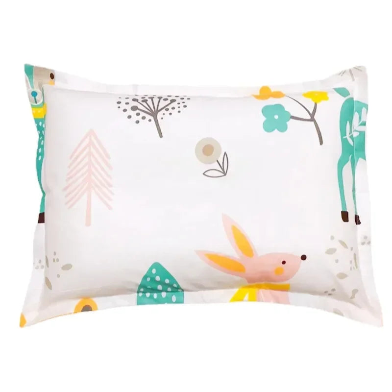 taies d'oreiller bébé 100% coton dessin animé étoiles feuilles moderne gris blanc jaune rose