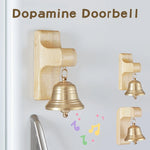 cloche porte or bois naturel papillon chinois deco classique wind chime fixations
