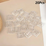 supports bijoux transparents blancs noirs clips modernes minimalistes rangement affichage bagues stockage