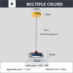 lampe moderne couleur jaune bleu orange verre transparent led chambre enfant deco maison