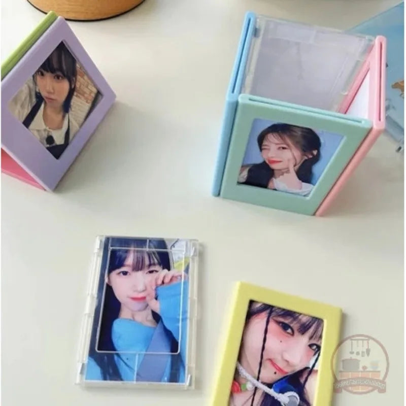 cadres photo aimants colorés motifs mignons figurines animaux décors murales photos variées transparents kpop