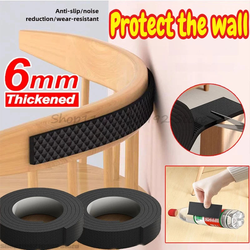 protection meubles adhésive noire caoutchouc texture géométrique pratique large 6cm rouleau 2mètres