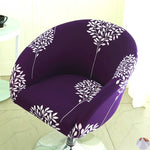 housse chaise extensible motif floral moderne fauteuil salle manger décor maison élastique