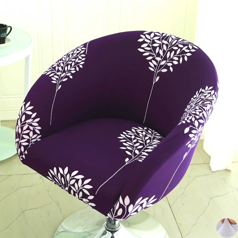 housse chaise extensible motif floral moderne fauteuil salle manger décor maison élastique