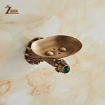ensemble quincaillerie bain vintage bronze blanc porte savon brosse dents brosse toilette porte serviettes