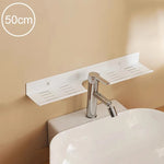 étagère murale noire adhésive aluminium moderne salle bain 20cm 30cm 40cm 50cm cosmétiques brosses