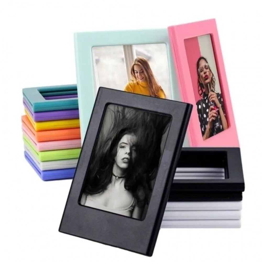 cadres photo transparents modernes miniatures multicolores 6.2cm 8.8cmversible