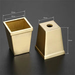 cache pot doré moderne lisse set pièces protection chaise table sécurité dorée